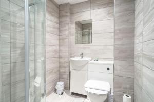 Et badeværelse på Cosy 1 BED in Central Preston