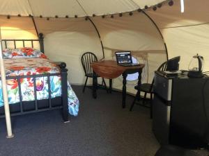 Fotografie z fotogalerie ubytování Lotus Yurt in Vineyard Overlooking Monterey Bay near Los Gatos, California v destinaci Redwood Lodge