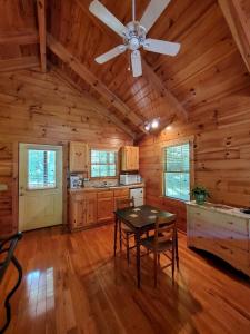 Η κουζίνα ή μικρή κουζίνα στο Blissful Riverside Cabin Escape Near New River, Virginia