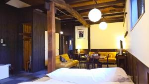 Zona de estar de Rickshaw inn