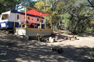 Bygningen som feriehuset ligger i