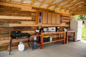 Kuchyň nebo kuchyňský kout v ubytování Refurbished Campervan Rental Perfect for Glamping in Missouri