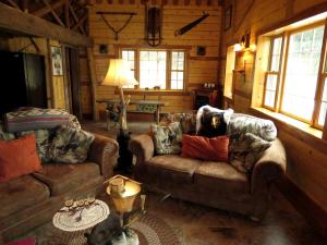 Posezení v ubytování West Virginia Country Cabin near Deep Creek Lake in Maryland