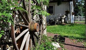 a wooden fence in front of a house at Private Bed and Breakfast Accommodation for Two near Doylestown, Pennsylvania in Buckingham