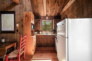 Dapur atau dapur kecil di Vibrant Woodland Cabin Sanctuary near Great Cacapon River in West Virginia