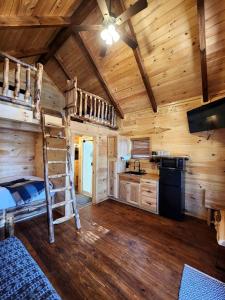 Kuchyň nebo kuchyňský kout v ubytování Lofted Cabin Wonderful for Outdoor Adventures in Ohio
