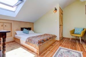 Ένα ή περισσότερα κρεβάτια σε δωμάτιο στο villa lavander hill