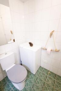 a white bathroom with a toilet and a sink at LE LEMAN - 5 min à pieds du lac, des plages, des parcs in Publier +41 photos