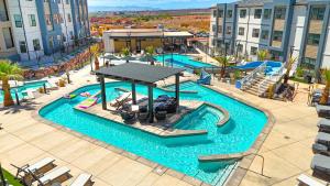 an aerial view of a pool at a resort at Terra Retreat #9 condo in Hurricane