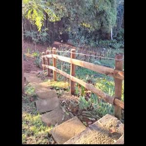 Zahrada ubytování Chalé Cabana 3 Quedas e Mirante Vale dos Borges