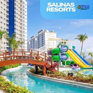 um parque aquático num resort com escorrega aquático em Salinas GAV Resort Premium Park Exclusive em Salinópolis