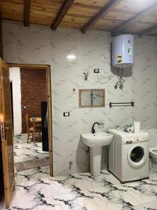 Koupelna v ubytování Djorff studio