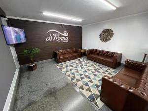 Χώρος καθιστικού στο Hotel Roma exclusivo VIP CLUB direto com o Grupo diRoma com acesso ao Acqua Park e Café da manhã