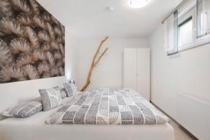 Postel nebo postele na pokoji v ubytování Ferienwohnung Steffi