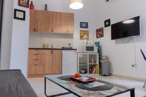 Kuchyň nebo kuchyňský kout v ubytování Apartment Luna Terazije