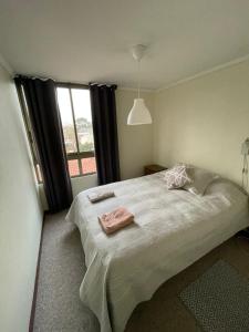 Postel nebo postele na pokoji v ubytování Residential apartment in Ñuñoa