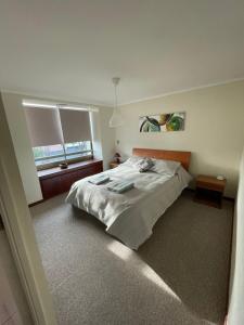 Postel nebo postele na pokoji v ubytování Residential apartment in Ñuñoa