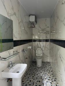 Ένα μπάνιο στο Hà Giang Eco Bungalow