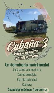 a flyer for an event in front of a house at Cabañas la Gringa in Cavalango
