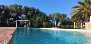 a large swimming pool with a soccer goal at B & B Arzilla in Rosciano +13 photos