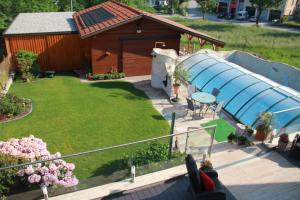 A garden outside Haus Regina