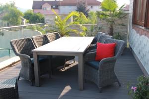 A balcony or terrace at Haus Regina