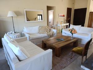 Χώρος καθιστικού στο Posada El Descanso