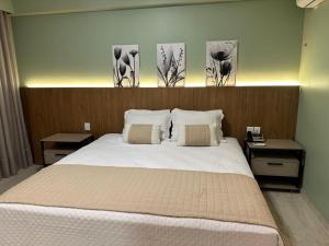 Ένα ή περισσότερα κρεβάτια σε δωμάτιο στο Bristol Castanhal Hotel