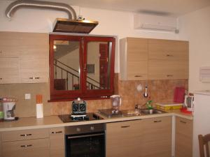 Kuchyň nebo kuchyňský kout v ubytování Apartments Alen