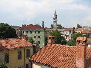 Nespecifikovaný výhled na destinaci Pazin nebo výhled na město při pohledu z apartmánu
