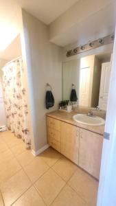 Et badeværelse på Boho Retreat 3BD Condo Close to Ottawa
