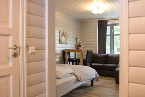 Ruang duduk di Heart of Tromsø Cozy apartment +15 gambar