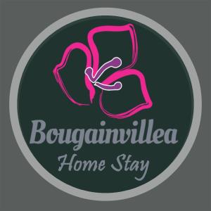 a label for the bolognaemia home stay home stay logo at Bougainvillea in Canggu