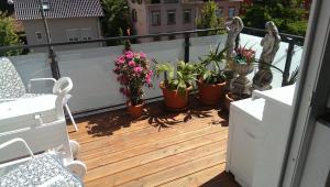 Balkón nebo terasa v ubytování Loft Nagoldtal