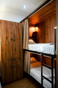 Ένα ή περισσότερα κρεβάτια σε δωμάτιο στο kutaisi hostel hub