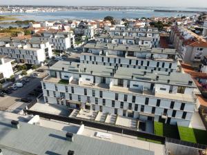 Udsigt til Gafanha da Nazaré eller udsigt til byen taget fra lejligheden