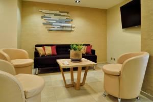 Posezení v ubytování Hôtel & Restaurant Le Belvédère