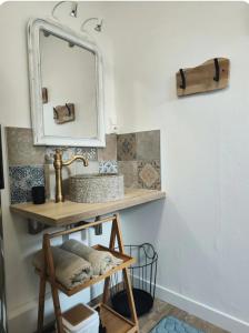 Et badeværelse på Appartement centre ville Amiens