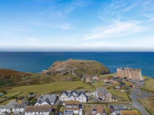 an aerial view of a houses and the ocean at 2 Bed in Tintagel oc-g33170 in Tintagel
