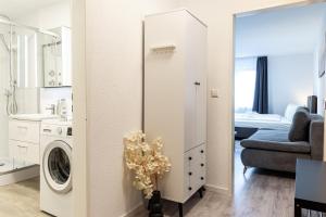 Posezení v ubytování Holiday&Stay, Apartment Stay, Küche, 85Zoll TV, WLAN