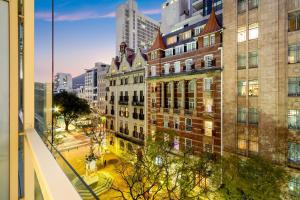 a view of a city street with tall buildings at Taj Hotel 305 in Cape Town