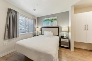 Ένα ή περισσότερα κρεβάτια σε δωμάτιο στο Properties By Preston I Stylish 1bed I Gym +18 φωτογραφίες
