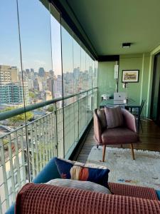 Prostor za sedenje u objektu Apart Oliva near to Sirio Libanes Hosp