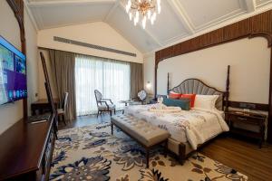 Postel nebo postele na pokoji v ubytování Siolova Resorts