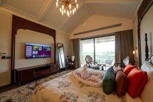 TV a/nebo společenská místnost v ubytování Siolova Resorts