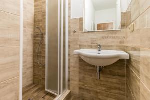 Koupelna v ubytování Apartmány U Babičky