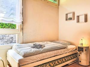 Monte CeneriにあるApartment La Perla by Interhomeの窓のある部屋に置かれたベッド +32枚の写真