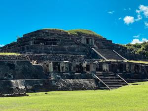 an amphitheater with steps and grass in front at Ana's Place in Santa Ana