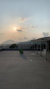 a building with a skateboard sitting in a parking lot at 4Pine Lodge in Khaira Gali