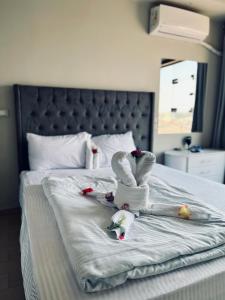 Ένα ή περισσότερα κρεβάτια σε δωμάτιο στο Pyramids Hills Guest House +73 φωτογραφίες